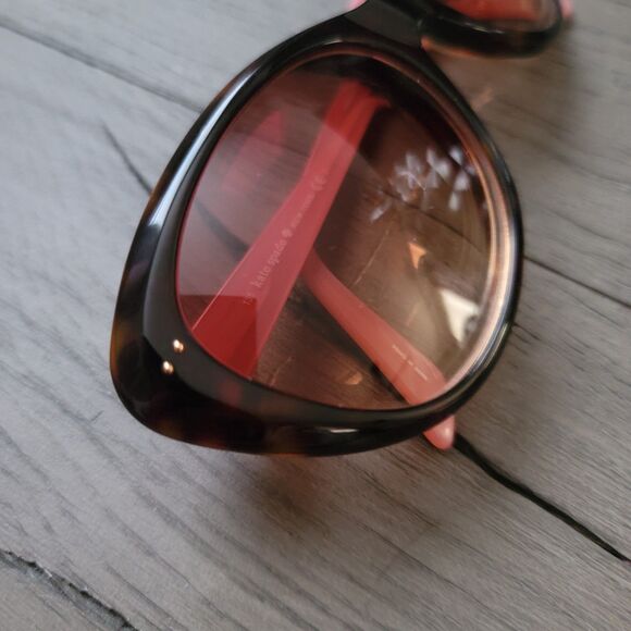 Kate Spade Sunglasses Angelique/S Cat-Eye 0JUH/Y6 Havana Pink 55mm Cute - Picture 2 of 8